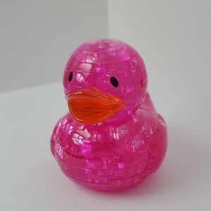 Pink 3D Duck Puzzle (Assembled)